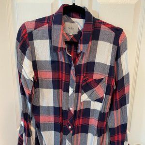 RAILS Long sleeve Plaid Button-down, S
